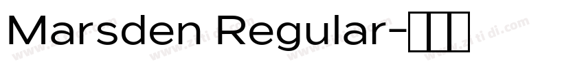 Marsden Regular字体转换